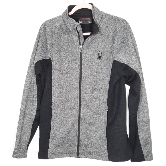 Spyder Gray Zip Jacket M - Picture 1 of 7